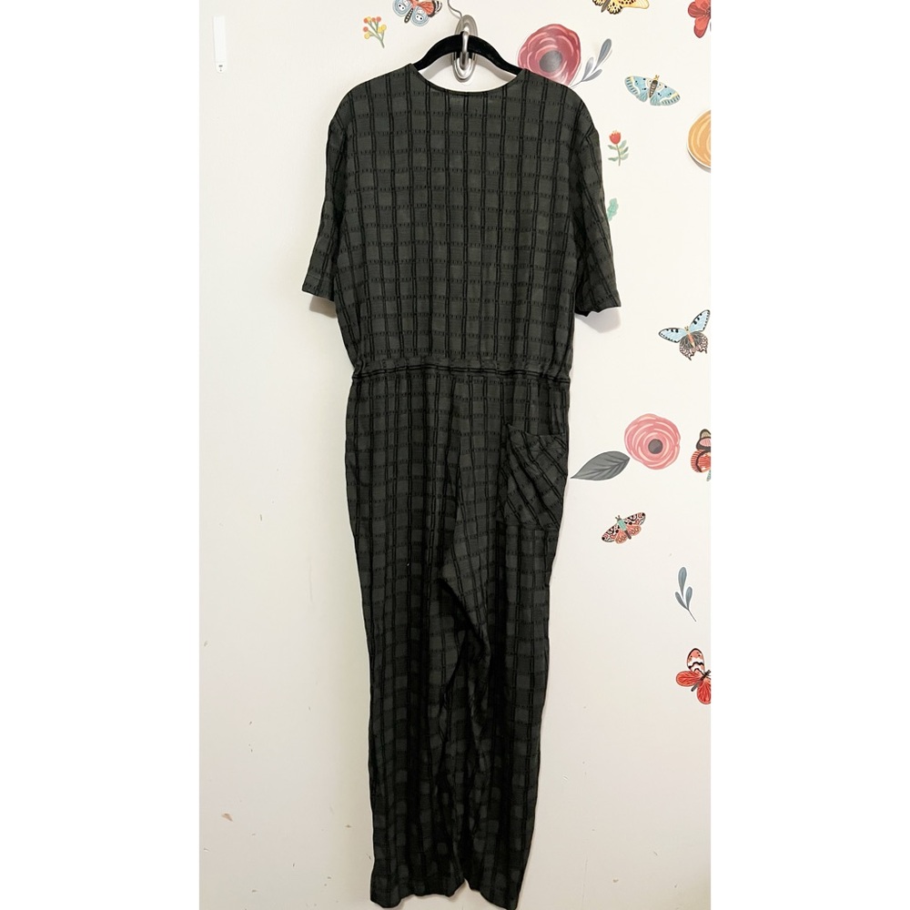 Whimsy + Row Remy Jumpsuit Hunter Plaid Large - Picture 6 of 16